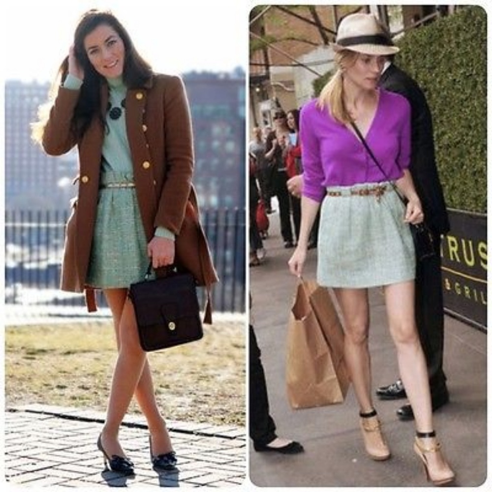 J. Crew Surf Tweed Charter Plaid Skirt